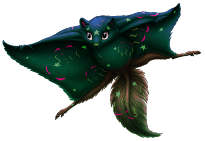 Firework Flying Squirrel | Xanje