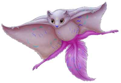 Pastel Firework Flying Squirrel | Xanje