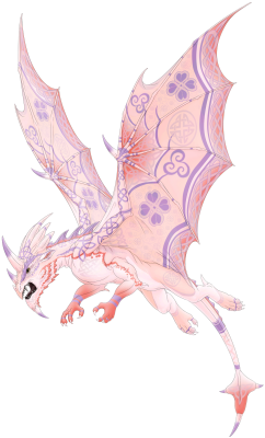 Pink Clover Gargoyle Dragon | Xanje