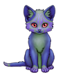 Colourful Jack-o'-lantern Pumpkin Shorthaired Cat | Xanje