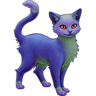 Colourful Jack-o'-lantern Pumpkin Shorthaired Cat | Xanje